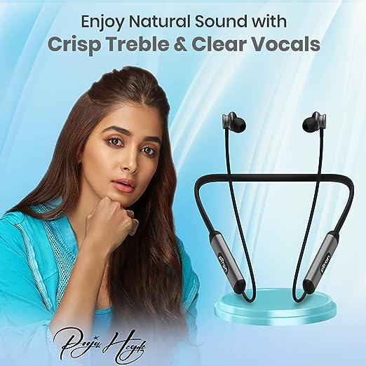 pTron InTunes Ultima Bluetooth 5.0 Wireless in Ear Earphones with Mic, Powerful Bass, 18Hrs Playtime, Type-C Fast Charging, Passive Noise Cancellation, Voice Asst, IPX4 Water-Resistant (Black & Grey) pTron InTunes Ultima Bluetooth 5.0 Wireless in Ear Earphones with Mic, Powerful Bass, 18Hrs Playtime, Type-C Fast Charging, Passive Noise Cancellation, Voice Asst, IPX4 Water-Resistant (Black & Grey)